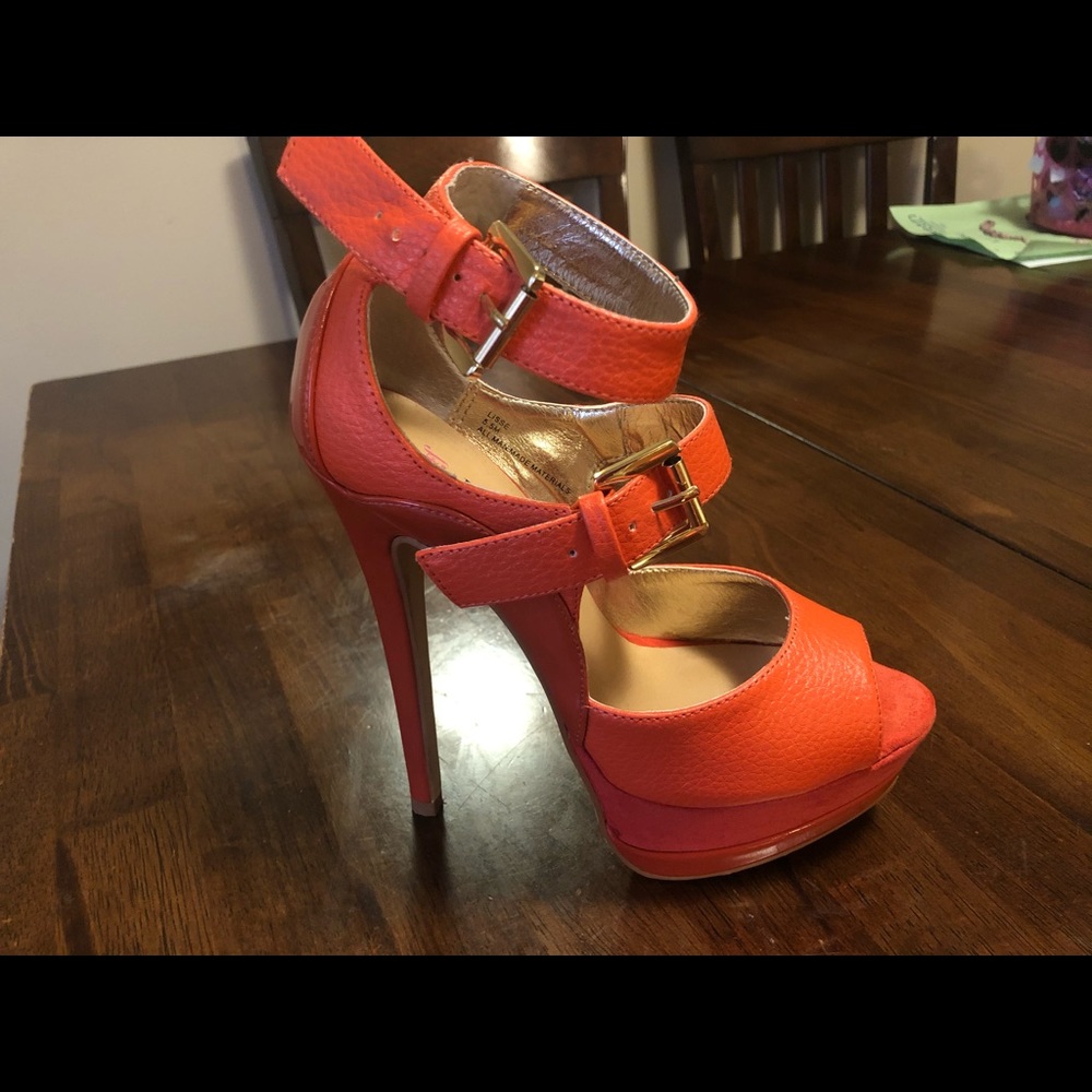 Sexy orange heels